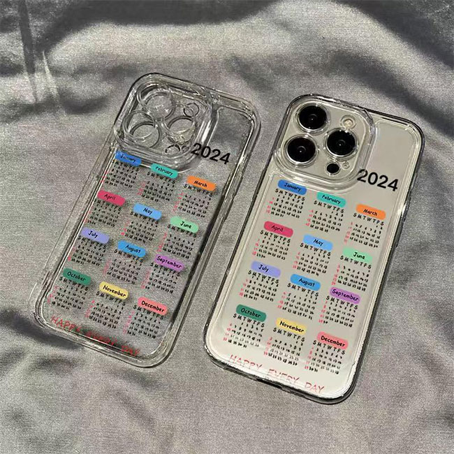 New fashion favorite of 2025, soft TPU phone case, integrating calendar aesthetics