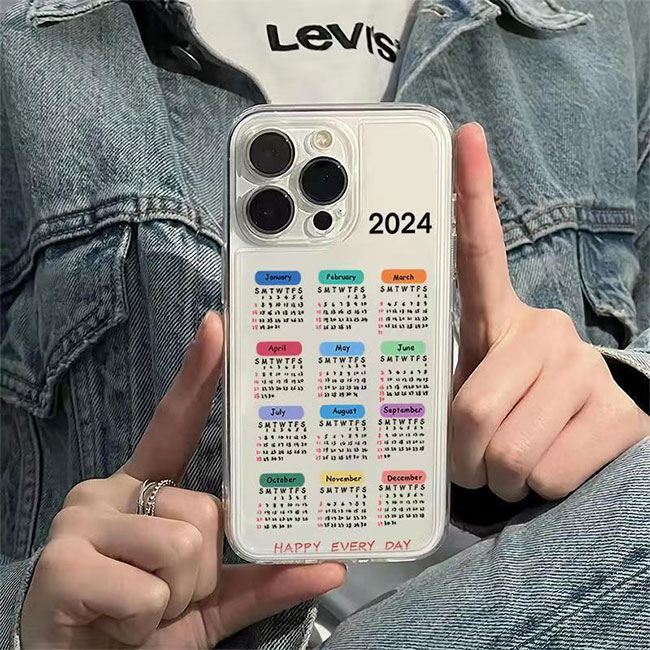 New fashion favorite of 2025, soft TPU phone case, integrating calendar aesthetics