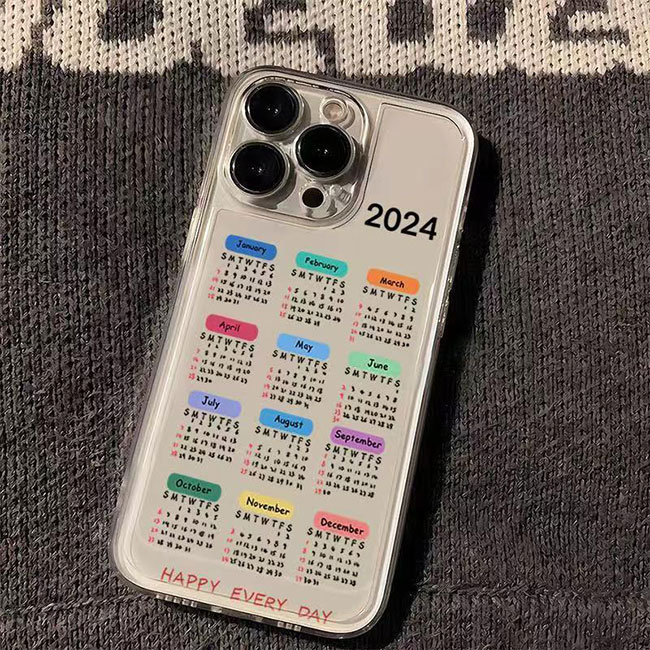 New fashion favorite of 2025, soft TPU phone case, integrating calendar aesthetics