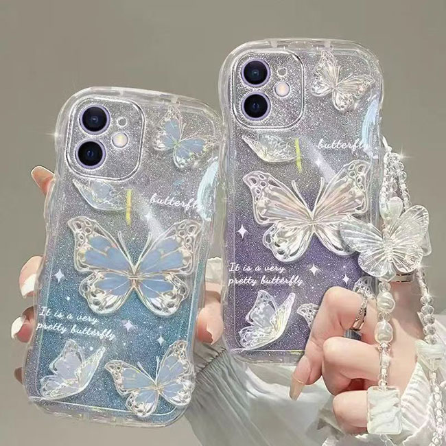 Your Statement-Making Phone Case: Butterfly, Glitter, and Grace