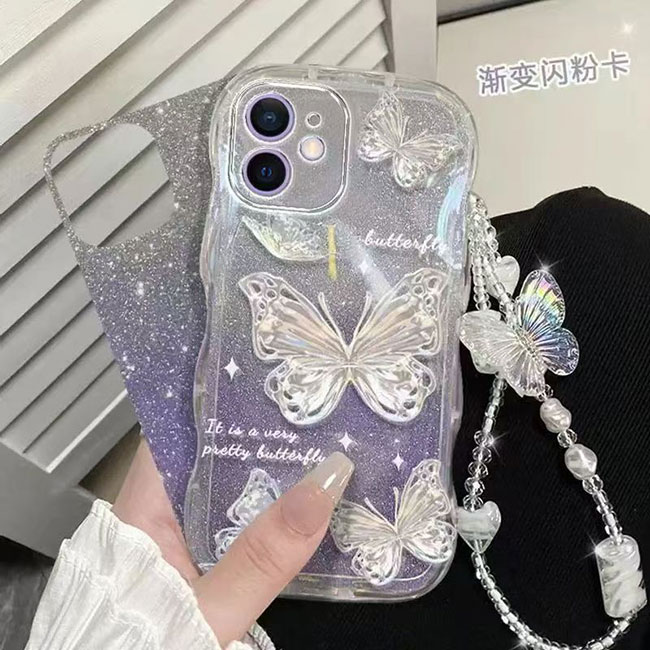 Your Statement-Making Phone Case: Butterfly, Glitter, and Grace