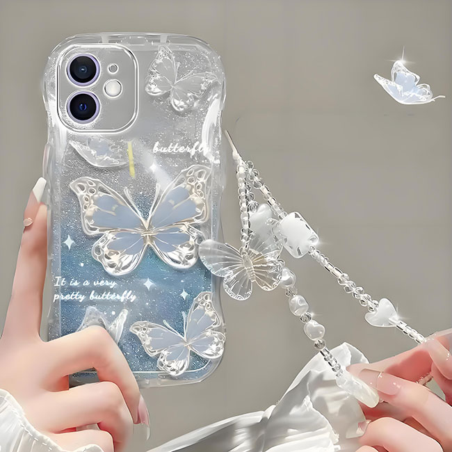 Your Statement-Making Phone Case: Butterfly, Glitter, and Grace